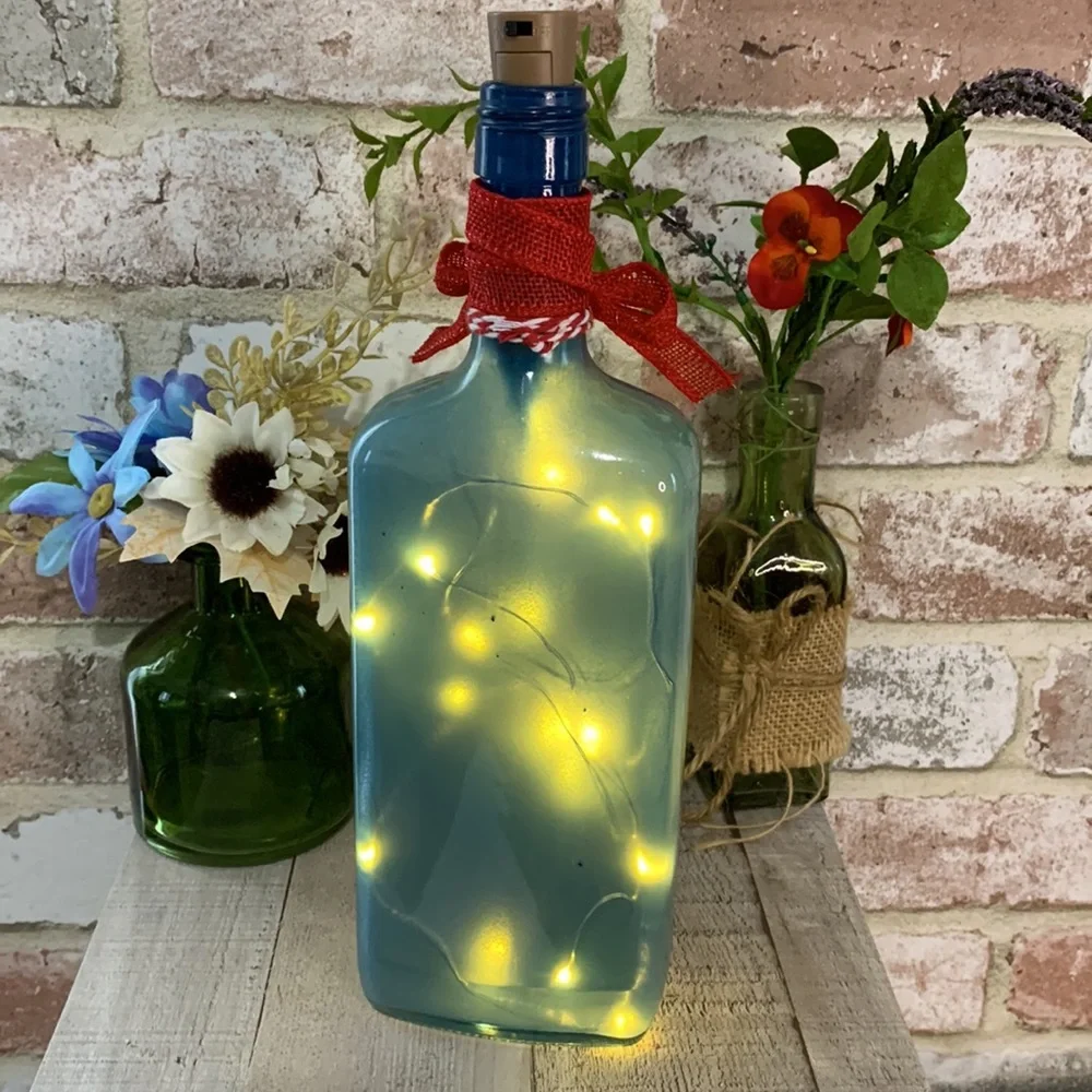 Hand Crafted glass bottle
